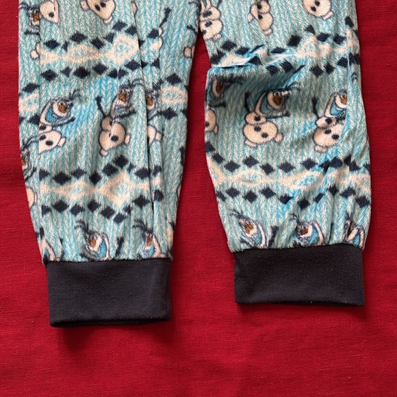 Disney Sz S (4-6) Frozen Olaf Jogger Sleep Pants - Picture 6 of 14